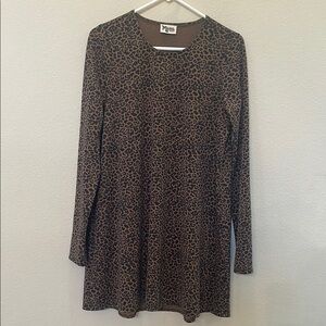 Show Me Your Mumu Animal Print Tunic Dress Size Medium